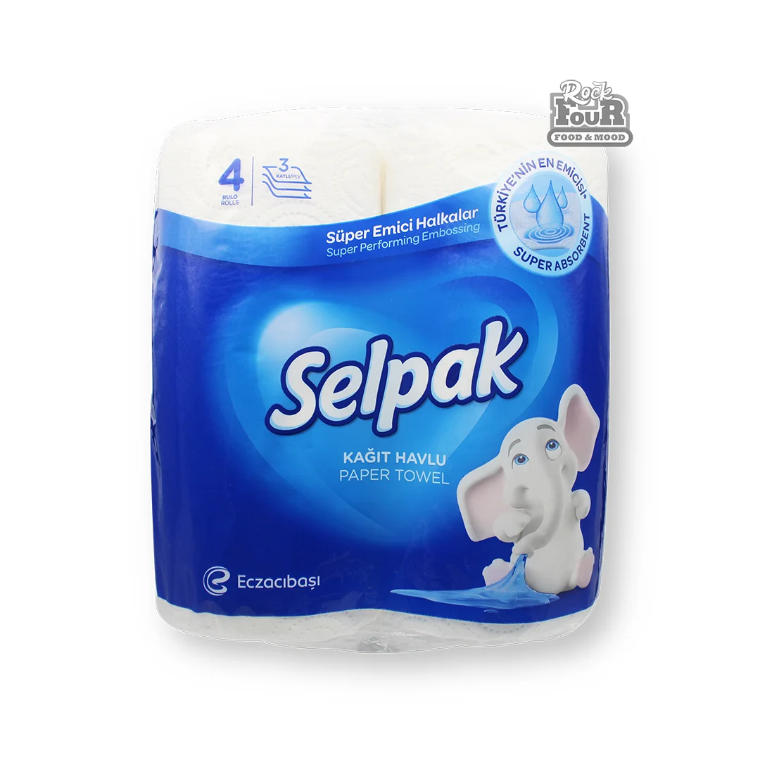 Three-layer paper towel "Selpak" 4pcs